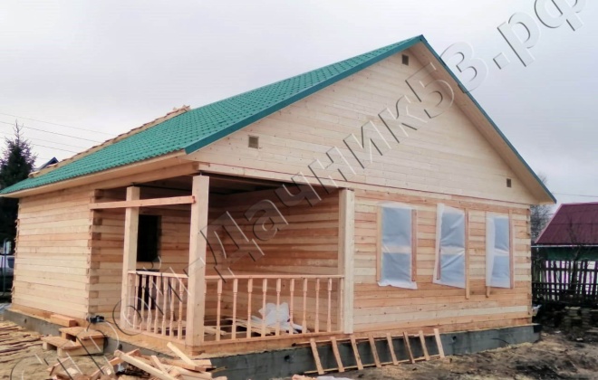 1 Брусовой дом ОД-11 9×9, 81 м², Тверская область, Калининский район, Деревня Раслово (5)